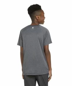 Boys 8-20 Hurley UPF 50+ H2O-Dri Ombre Logo Swim Top -jumping beans shop 3513286 ALT4