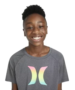 Boys 8-20 Hurley UPF 50+ H2O-Dri Ombre Logo Swim Top -jumping beans shop 3513286 ALT5