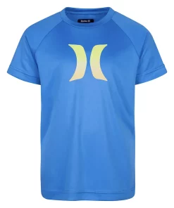 Boys 8-20 Hurley UPF 50+ H2O-Dri Ombre Logo Swim Top -jumping beans shop 3513286 Blue