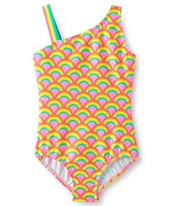 Girls Lands' End Sporty One Piece Swimsuit