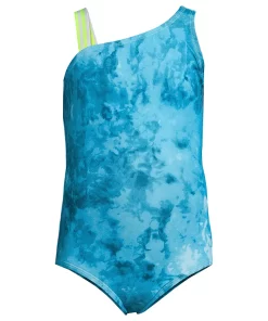 Girls Lands' End Sporty One Piece Swimsuit -jumping beans shop 4587344 Turquoise Teal Dye