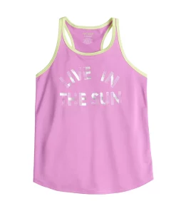 Girls 7-16 Tek Gear® Graphic Tank Top in Regular & Plus Size -jumping beans shop 4888286 Purple Live In The Sun
