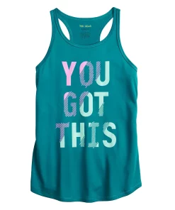 Girls 7-16 Tek Gear® Graphic Tank Top in Regular & Plus Size -jumping beans shop 4888286 Teal You Got This