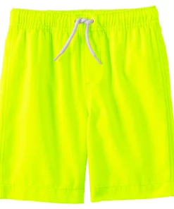 Boys 10-20 Lands' End Solid Swim Trunks in Husky