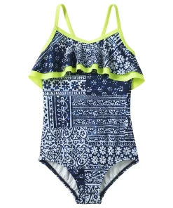 Girls 3-10 Lands' End Ruffle One-Piece Swimsuit