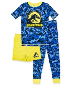 Boys 4-10 Lego Jurassic World Top, Shorts & Pants Pajama Set