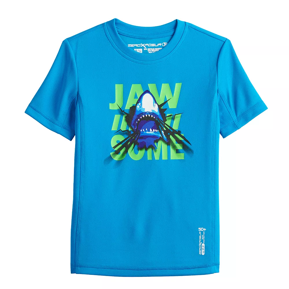 Boys 4-7 ZeroXposur Graphic UPF Swim Top 3 Boys 4-7 ZeroXposur Graphic UPF Swim Top - Image 3
