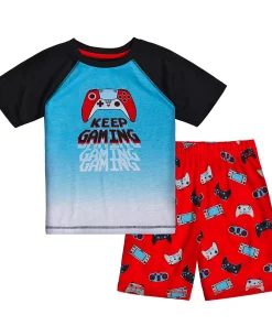Cuddl Duds® Boys 4-16 Tee & Shorts Pajama Set 5 Cuddl Duds® Boys 4-16 Tee & Shorts Pajama Set -jumping beans shop 5184027 Black