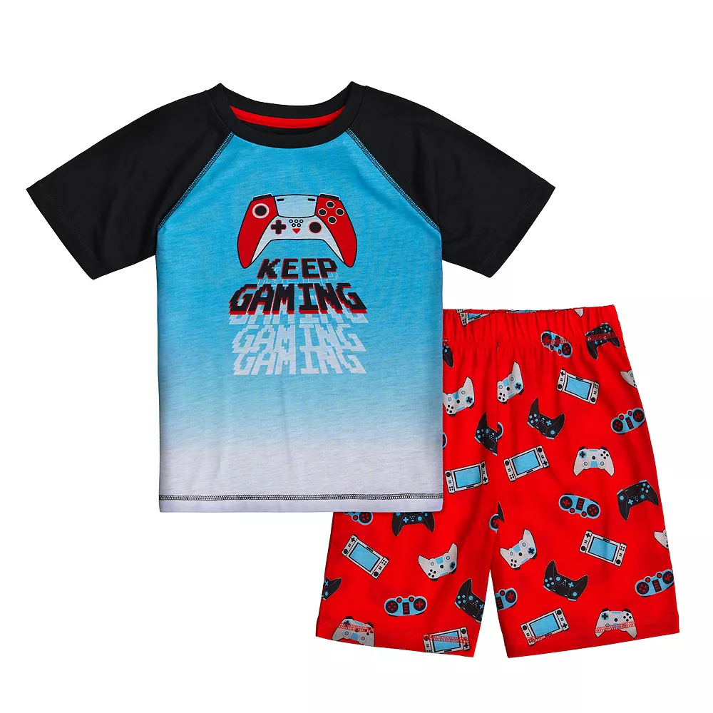 Cuddl Duds® Boys 4-16 Tee & Shorts Pajama Set 3 Cuddl Duds® Boys 4-16 Tee & Shorts Pajama Set - Image 3