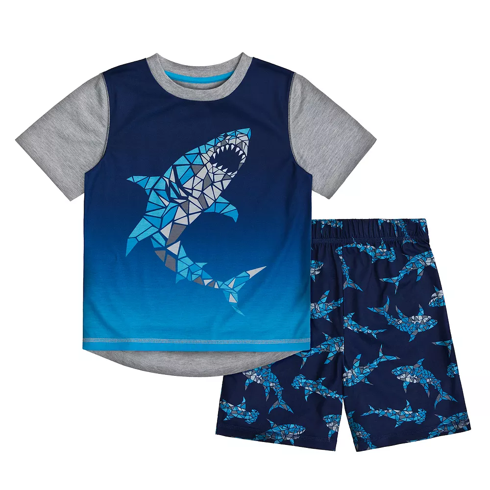 Cuddl Duds® Boys 4-16 Tee & Shorts Pajama Set 2 Cuddl Duds® Boys 4-16 Tee & Shorts Pajama Set - Image 2