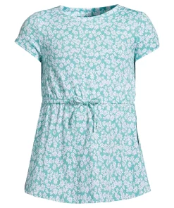 7-16 Girls Lands' End Gathered Waist Tunic Top
