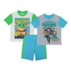 Boys 6-12 Star Wars The Mandalorian Grogu aka Baby Yoda Tops & Shorts Pajama Set