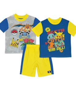 Boys 6-12 Pokemon Pikachu Tops & Shorts Pajama Set
