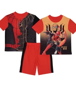 Boys 6-12 Mavel Spider-Man Tops & Shorts Pajama Set