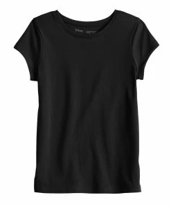 Girls 4-12 Jumping Beans® Essential Crewneck Tee -jumping beans shop 5239494 Black