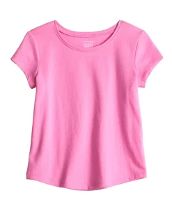 Girls 4-12 Jumping Beans® Essential Crewneck Tee -jumping beans shop 5239494 Hot Pink