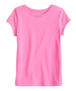 Girls 4-12 Jumping Beans® Essential Crewneck Tee -jumping beans shop 5239494 Pink