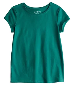 Girls 4-12 Jumping Beans® Essential Crewneck Tee -jumping beans shop 5239494 Turquiose