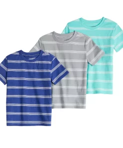 Toddler Boy Jumping Beans® Essential Striped Tee 3-Pack Set