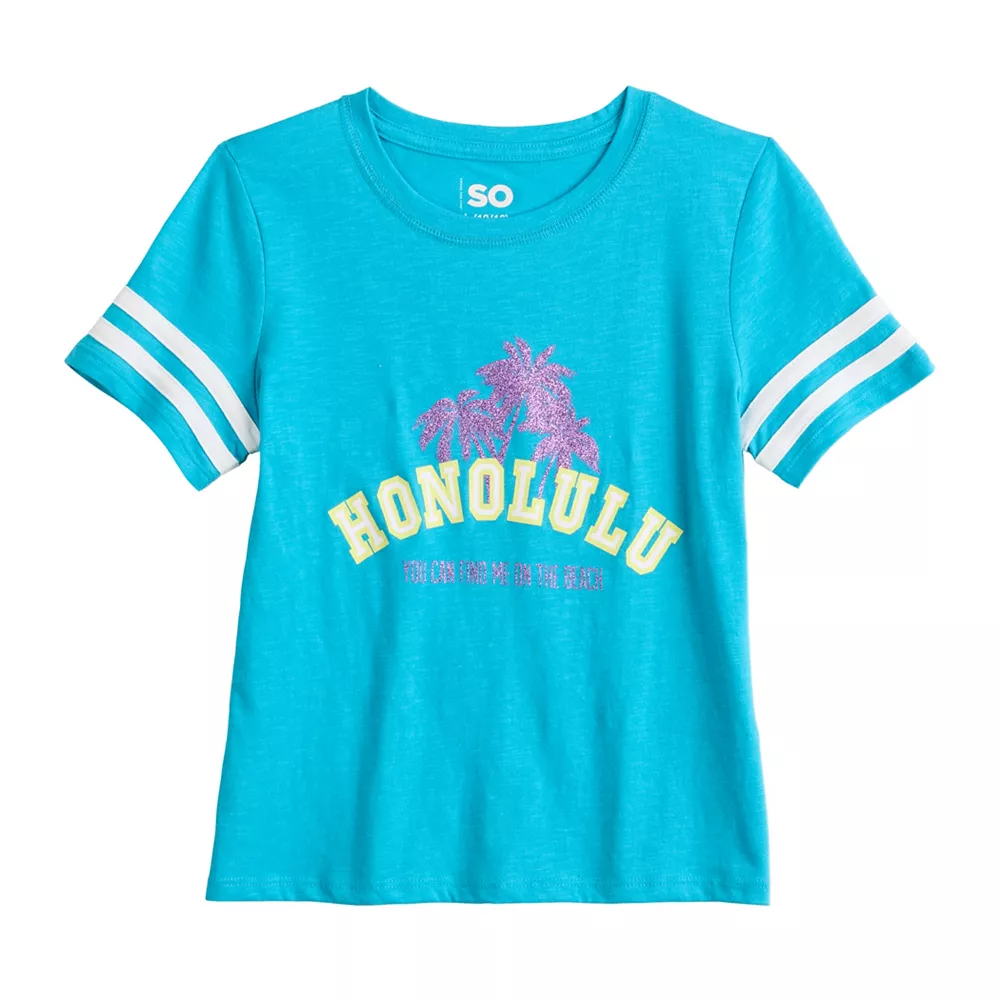 Girls 6-20 SO® Favorite Boxy Graphic Tee in Regular & Plus 4 Girls 6-20 SO® Favorite Boxy Graphic Tee in Regular & Plus - Image 4