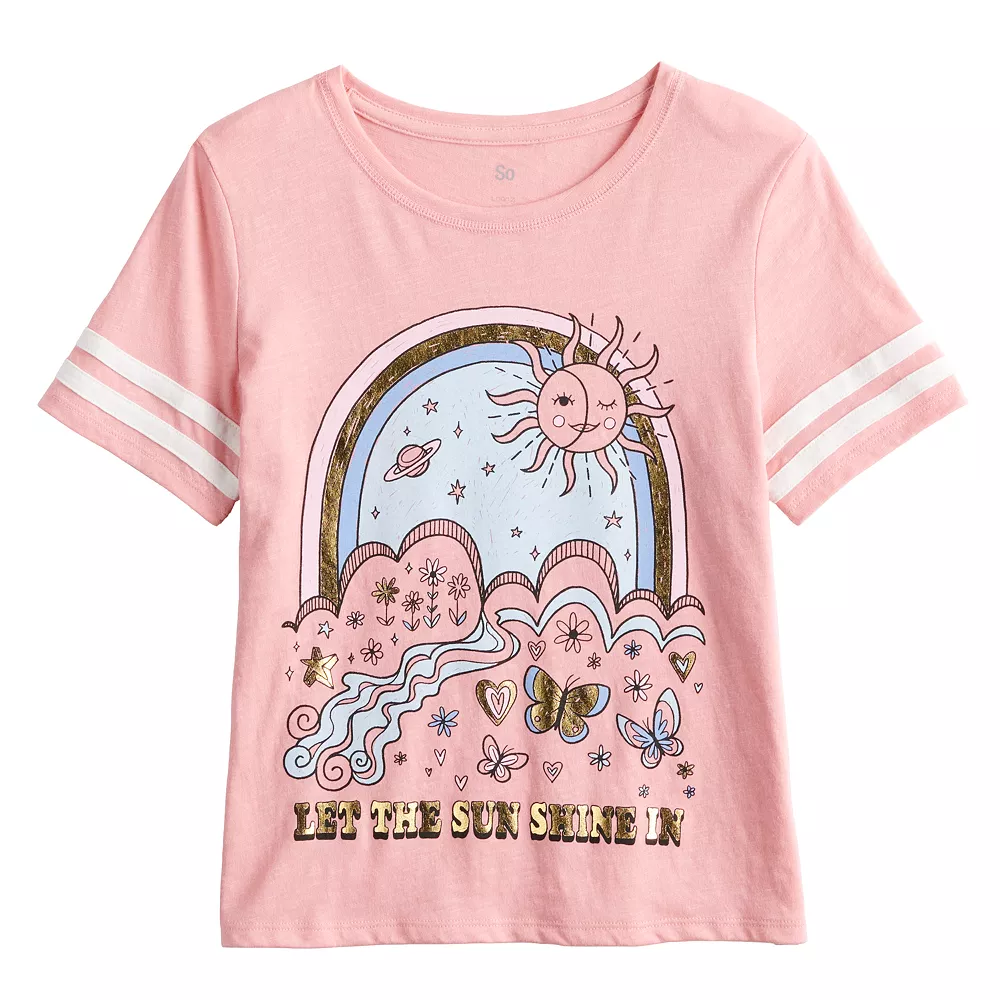 Girls 6-20 SO® Favorite Boxy Graphic Tee in Regular & Plus 3 Girls 6-20 SO® Favorite Boxy Graphic Tee in Regular & Plus - Image 3