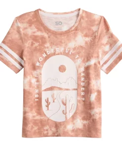 Girls 6-20 SO® Favorite Boxy Graphic Tee in Regular & Plus 18 Girls 6-20 SO® Favorite Boxy Graphic Tee in Regular & Plus -jumping beans shop 5274724 Wonderful To Wander