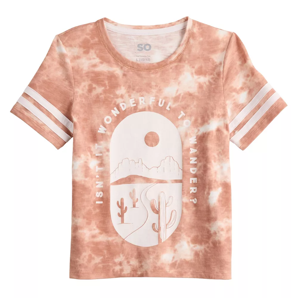 Girls 6-20 SO® Favorite Boxy Graphic Tee in Regular & Plus 9 Girls 6-20 SO® Favorite Boxy Graphic Tee in Regular & Plus - Image 9