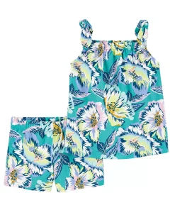 Toddler Girl Carter's 2-Piece Tropical Tank & Short Set