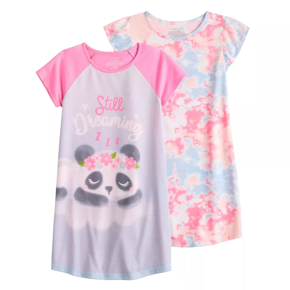 Girls 4-16 Cuddl Duds® 2-Pack Nightgowns Set 3 Girls 4-16 Cuddl Duds® 2-Pack Nightgowns Set - Image 3