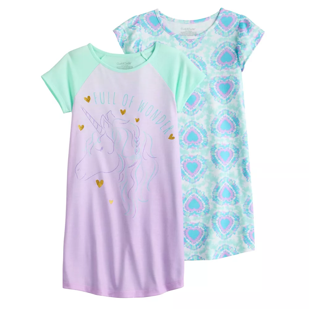 Girls 4-16 Cuddl Duds® 2-Pack Nightgowns Set 2 Girls 4-16 Cuddl Duds® 2-Pack Nightgowns Set - Image 2