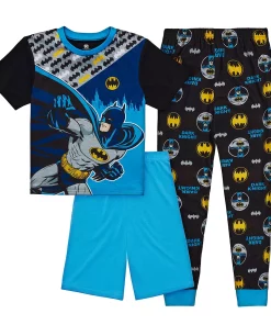 Boys 6-12 DC Comics Batman Top, Shorts & Pants Pajama Set