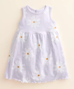 Baby & Toddler Girl Little Co. by Lauren Conrad Organic Lettuce-Edge Tank Dress 7 Baby & Toddler Girl Little Co. by Lauren Conrad Organic Lettuce-Edge Tank Dress -jumping beans shop 5539321 Cool Lilac Flower