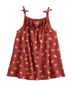 Toddler Girl Jumping Beans® Knit Bow Shoulder Strappy Printed Tank Top