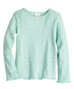 Toddler Girls Jumping Beans® Ribbed Tee