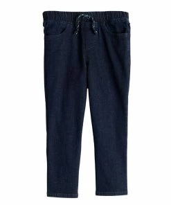 Toddler Boy Jumping Beans® Pull-On Denim Pants -jumping beans shop 5592865 Solid Dark Wash