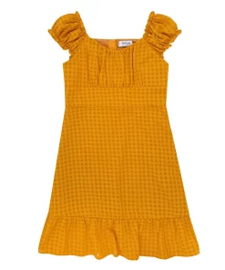 Girls 7-16 Speechless Chiffon Cap Sleeve Gingham Dress