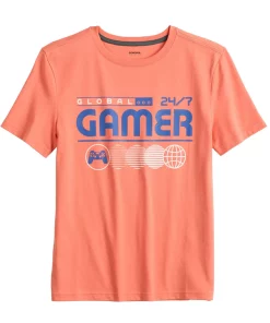 Kids 8-20 Sonoma Goods For Life® Everday Graphic Tee in Regular & Husky 12 Kids 8-20 Sonoma Goods For Life® Everday Graphic Tee in Regular & Husky -jumping beans shop 5613674 Coral Gamer