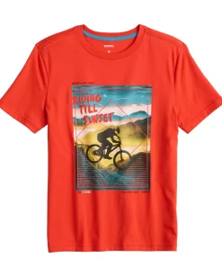 Kids 8-20 Sonoma Goods For Life® Everday Graphic Tee in Regular & Husky 16 Kids 8-20 Sonoma Goods For Life® Everday Graphic Tee in Regular & Husky -jumping beans shop 5613674 Mountain Bike Red