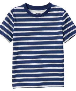 Boys 2-20 Lands' End Relaxed Short Sleeve Crewneck Tee in Regular & Husky -jumping beans shop 5636528 Navy Founders Stripe