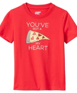 Boys 2-20 Lands' End Relaxed Short Sleeve Crewneck Tee in Regular & Husky -jumping beans shop 5636528 Pizza My Heart