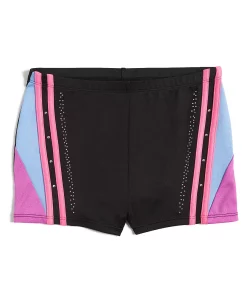 Girls 4-12 Jacques Moret Abstract Stripes Gymnastics Bike Shorts