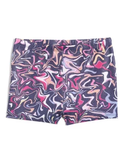 Girls 4-12 Jacques Moret Swirl Gymnastics Bike Shorts