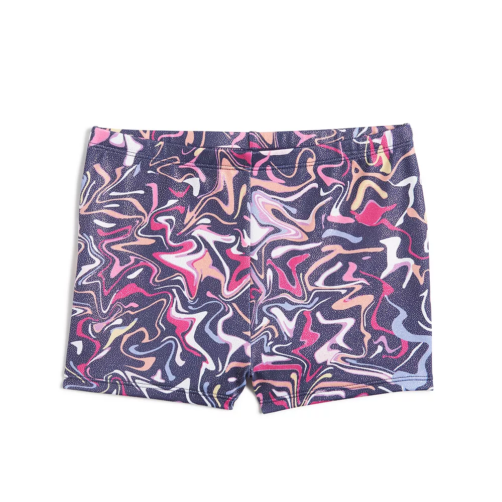 Girls 4-12 Jacques Moret Swirl Gymnastics Bike Shorts 1 Girls 4-12 Jacques Moret Swirl Gymnastics Bike Shorts