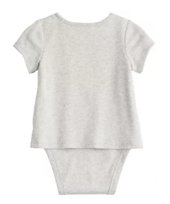 Toddler Girl Jumping Beans® Adaptive Abdominal Access Short Sleeve Tee Romper -jumping beans shop 5686181 ALT