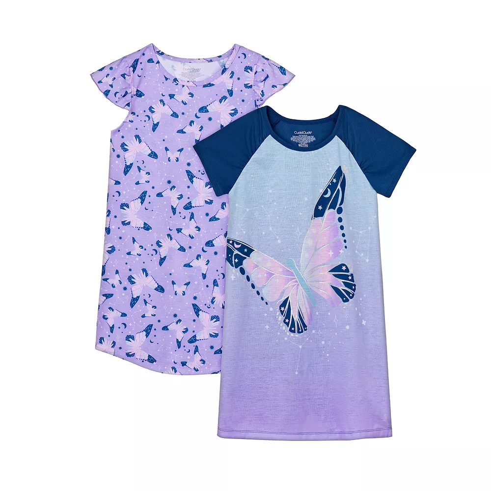 Girls 4-12 Cuddl Duds Nightgowns 2-Pack 2 Girls 4-12 Cuddl Duds Nightgowns 2-Pack - Image 2