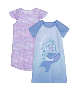 Girls 4-12 Cuddl Duds Nightgowns 2-Pack