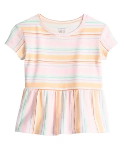 Toddler Girl Jumping Beans® Print Peplum Tee