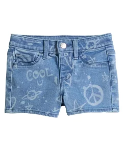 Girls 4-12 Jumping Beans® Embroidered Denim Shorts 5 Girls 4-12 Jumping Beans® Embroidered Denim Shorts -jumping beans shop 5836424 Light Wash Graffiti