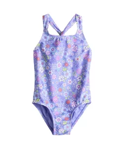 Toddler Girl Jumping Beans® Cross-Strap 1-Piece Swimsuit