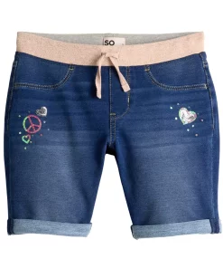 Girls 6-20 SO® Ribbed Waist Jegging Bermurda Shorts in Regular & Plus Size